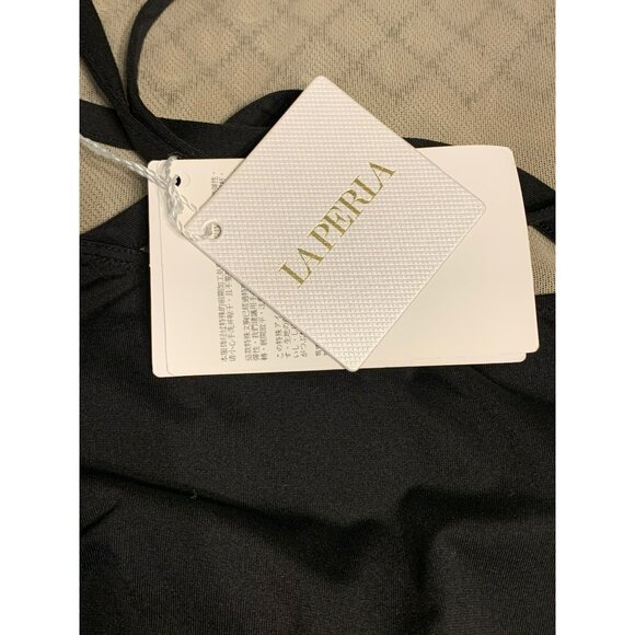 NWT La Perla Black Mesh One-Piece Swimsuit Cutout Sides & Strappy Size S - Picture 5 of 9